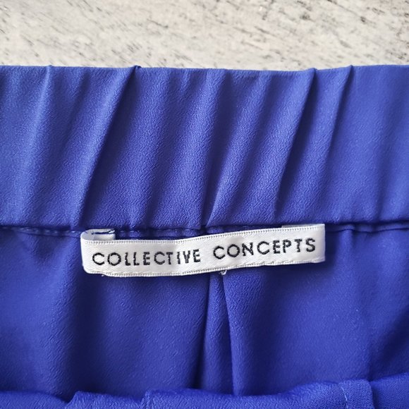 Collective Concepts Cobalt Pleated Skirt - Picture 5 of 8